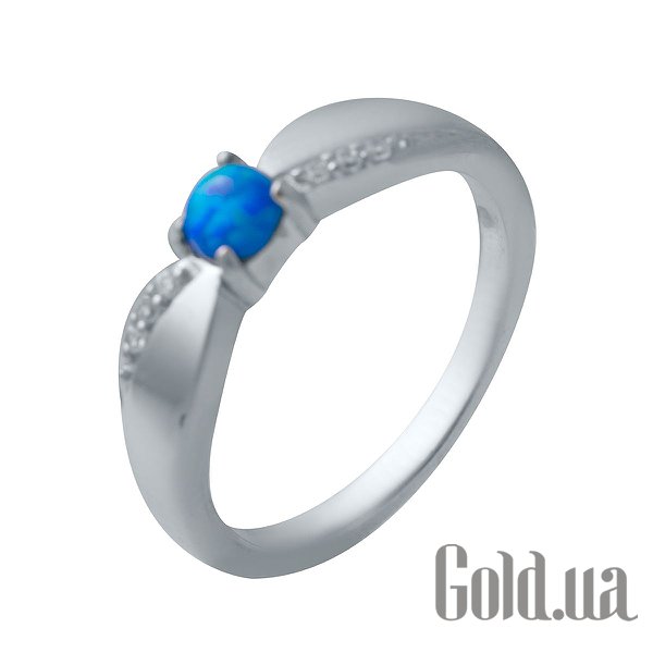 

Женские кольца Fresh Jewelry, Женское серебряное кольцо с опалом и куб. циркониями, 16.5