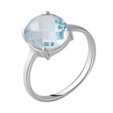 Женское серебряное кольцо с топазом, 1737963