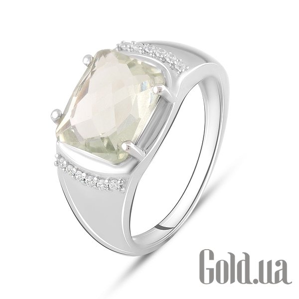 

Женские кольца Fresh Jewelry, Женское серебряное кольцо с куб. циркониями и аметистом, 17.5