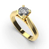 Золотое кольцо с бриллиантом, 1768939