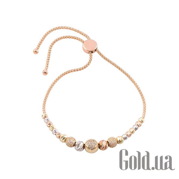 

Браслет Fresh Jewelry, Женский золотой браслет с куб. циркониями