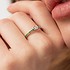 Женское золотое кольцо с бриллиантом и пиропами - фото 3