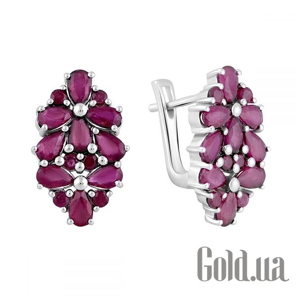 

Серьги Fresh Jewelry, Серебряные серьги с рубинами