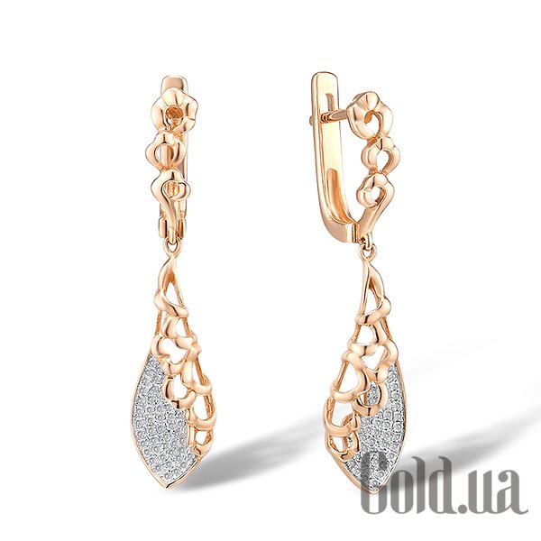 

Серьги с подвесками Lurie Jewelry, Золотые серьги с бриллиантами