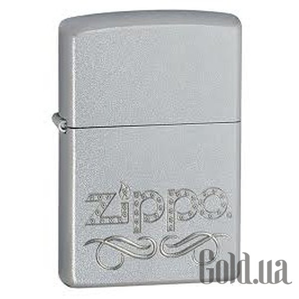 

Зажигалка Zippo, 205 Zippo Scroll Satin Chrome 24335