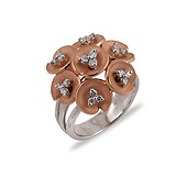 Bibigi Женское золотое кольцо с бриллиантами, 006891