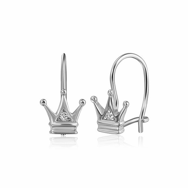 Серебряные серьги с куб. циркониями