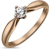 Золотое кольцо с бриллиантом, 1554412