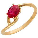 Женское золотое кольцо с рубином, 1701356