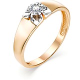 Золотое кольцо с бриллиантом, 1703916