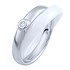 Серебряное обручальное кольцо с керамикой и куб. цирконием - фото 1
