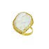 Женское золотое кольцо с перламутром - фото 1