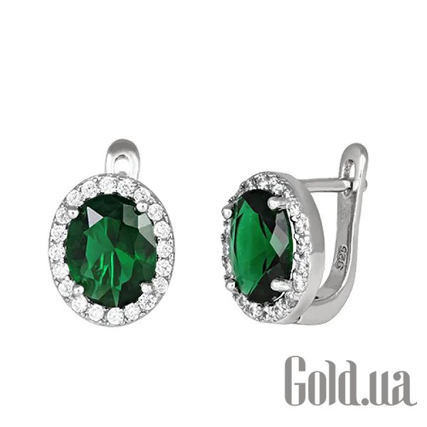 

Серьги Silvex925, Серебряные серьги с куб. циркониями