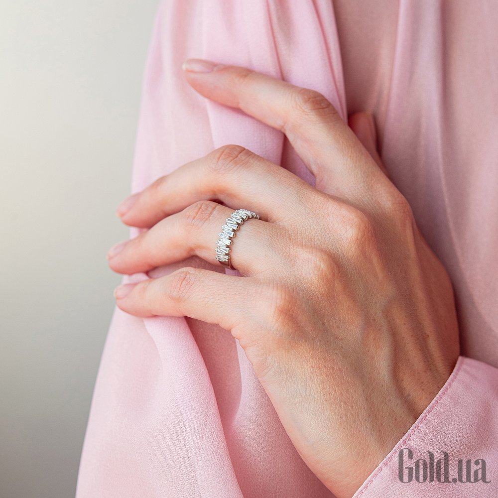 Серебряное кольцо с фианитами onx10577 – изображение 2