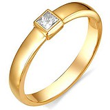 Золотое кольцо с бриллиантом, 1555693