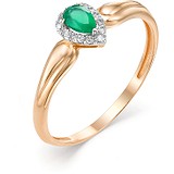 Женское золотое кольцо с бриллиантами и агатом, 1555949