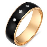 Золотое обручальное кольцо с бриллиантами, 1556205