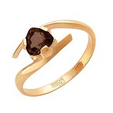 Женское золотое кольцо с раухтопазом, 1617645