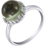 Женское золотое кольцо с бриллиантами и аметистом, 1646829