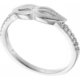 Женское серебряное кольцо с куб. циркониями, 1668845
