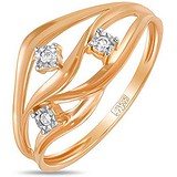 Женское золотое кольцо с бриллиантами, 1700845