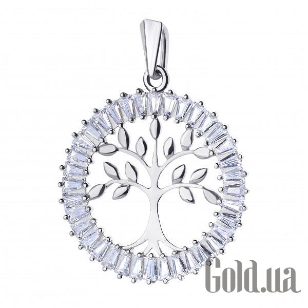 

Женские кулоны Украина, Серебряный кулон с куб. циркониями