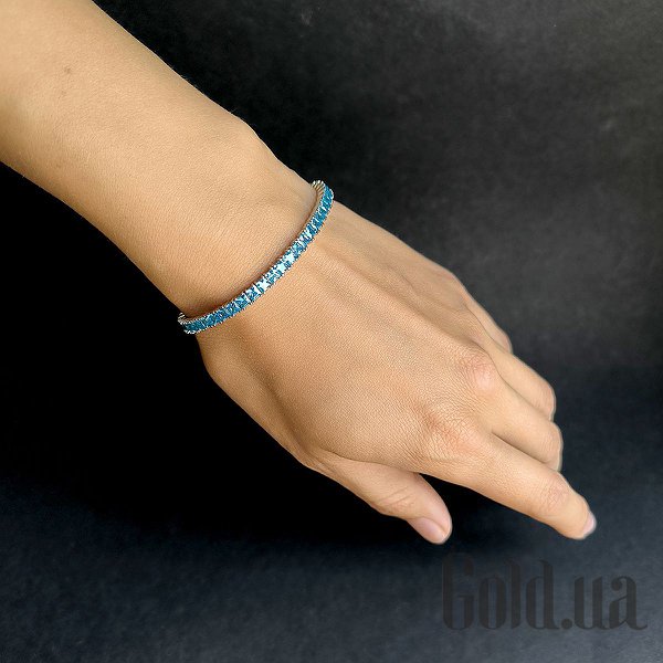 Жіночі браслети Fresh Jewelry Жіночий срібний браслет з куб. цирконіями, 16