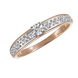 Золотое кольцо с бриллиантами, 026093