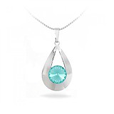 Кулон з ланцюжком з кристалом Swarovski, 829933