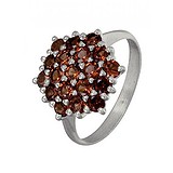 Женское серебряное кольцо с гранатами, 1546478