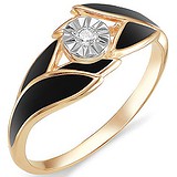 Женское золотое кольцо с бриллиантом, 1555950