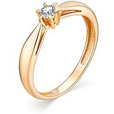 Золотое кольцо с бриллиантом, 1633518