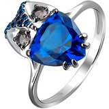 Женское серебряное кольцо с кристаллами Swarovski, 1636078