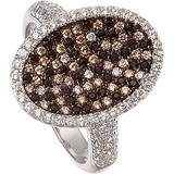 Женское серебряное кольцо с куб. циркониями, 1645294