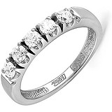 Kabarovsky Золотое обручальное кольцо с бриллиантами, 1647342