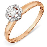 Karatov Золотое кольцо с бриллиантами, 1689070