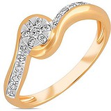 Золотое кольцо с бриллиантами, 1700846