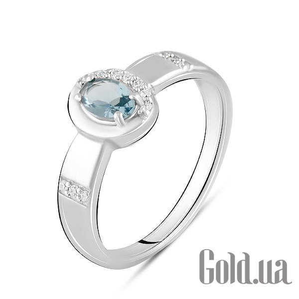 

Женские кольца Fresh Jewelry, Женское серебряное кольцо с куб. циркониями и топазом, 18