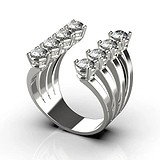 Женское золотое кольцо с бриллиантами, 1768942