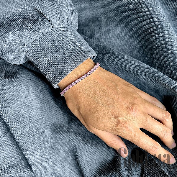 Жіночі браслети Fresh Jewelry Жіночий срібний браслет з куб. цирконіями, 16