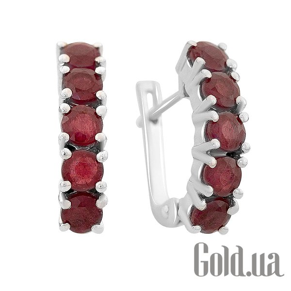 

Серьги Fresh Jewelry, Серебряные серьги с рубинами