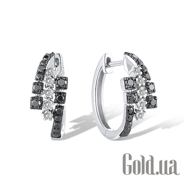 

Серьги-кольца Lurie Jewelry, Золотые серьги с бриллиантами