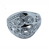 Pierre Cardin Женское серебряное кольцо с куб. циркониями, 051950