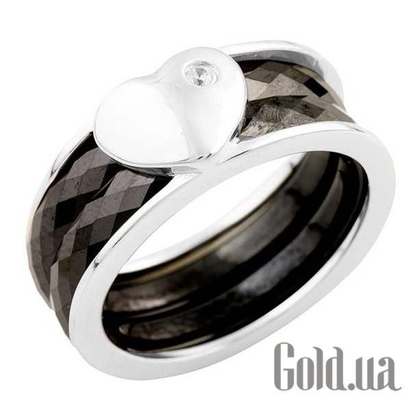 

Кольцо Fresh Jewelry, Серебряное кольцо с керамикой и куб. цирконием, 18.5