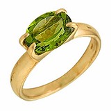 Женское золотое кольцо с хризолитом, 1512175
