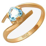 Женское золотое кольцо с топазом, 1617647