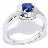 Silver Wings Женское серебряное кольцо с сапфиром, 1618415