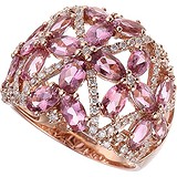 Женское золотое кольцо с бриллиантами и турмалинами, 1668591