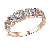 Женское золотое кольцо с бриллиантами, 1688047