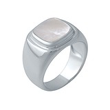 Женское серебряное кольцо с перламутром, 1735919